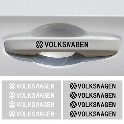 VW Pro Volkswagen 4ks Samolepky na kliky dveří auta Samolepky na zpětné zrcátko Pneumatiky Pro Volkswagen GTI R-Line Polo T5 Golf Passat Sciro