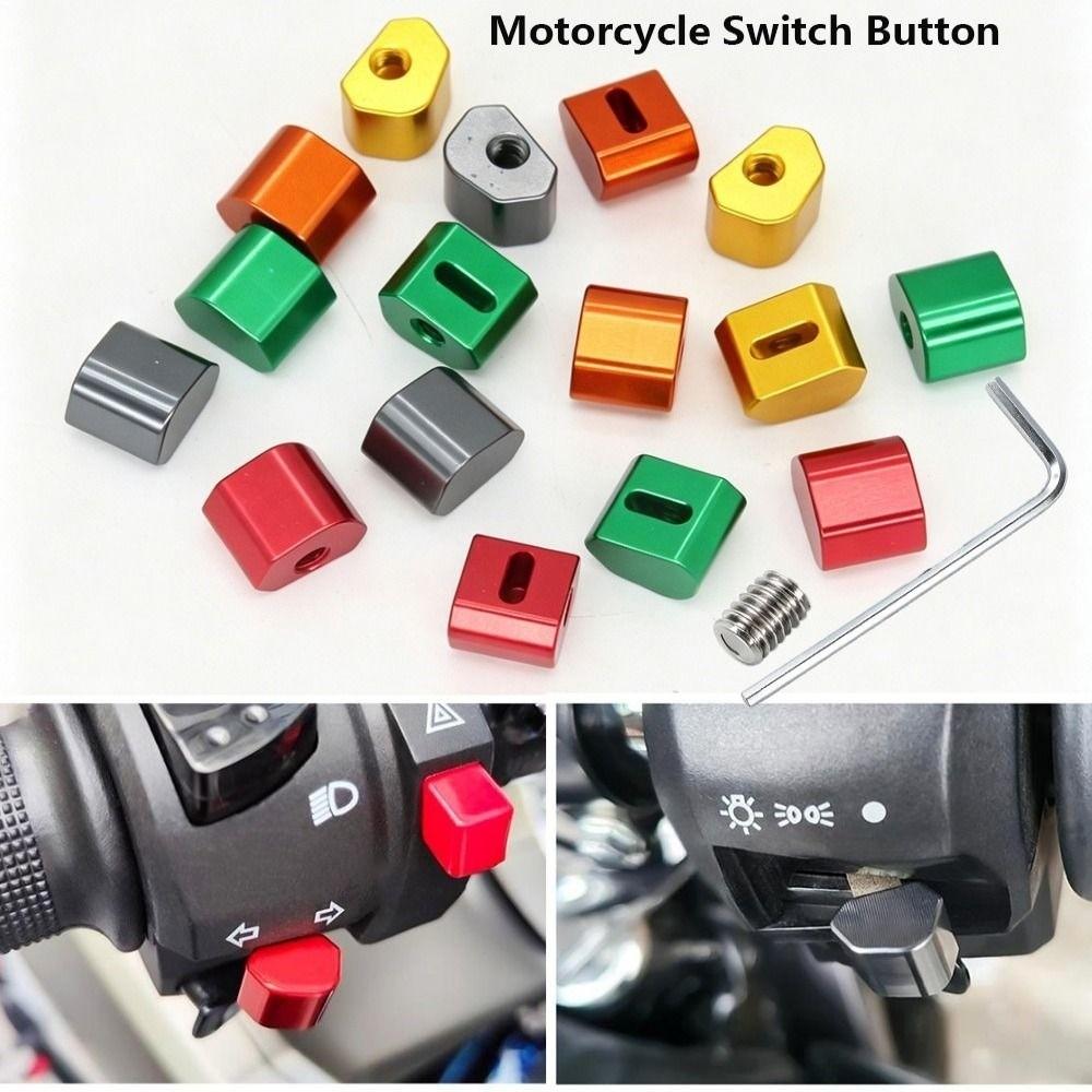 1set Aluminum Alloy Motorcycle Switch Button  For Motorcycle Modification Accessories