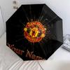 1 PC Automatic Folding Umbrella - Manchester United F Custom Name Pattern, Portable & Foldable Design with 8 Ribs, Christmas Birthday Gifts