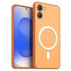 Magnetic Iron Ring Phone Case for HONOR X7e Matte Soft TPU Shockproof Cover
