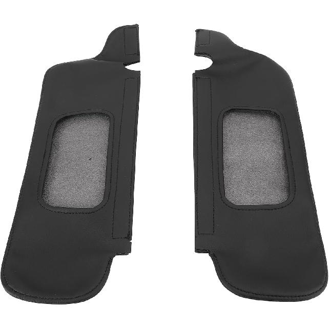 Sun Visor Protector Cover for 1994-2004, PU Leather, Gray, 2 Pieces