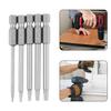 Grey Torx Screwdriver Bit 5pcs 6.35mm (1/4Inch) Alloy Steel