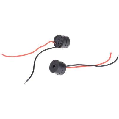 ZYAMY 4PCS DC 6-12V Active Buzzer Wired Mini Connector Tone Sounder Speaker Electronic Alarm Ringer Buzzers 85dB