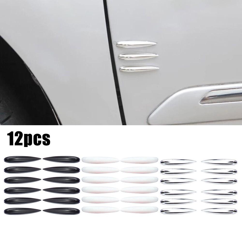 Premium Car Bumper Protection Guard Trim Strip Pack of 12 Rubber Strips