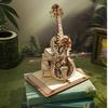 Tsukurun 3D Wood Puzzle Music Box Series Includes Japanese Instructions desu® (Magic Cello) -