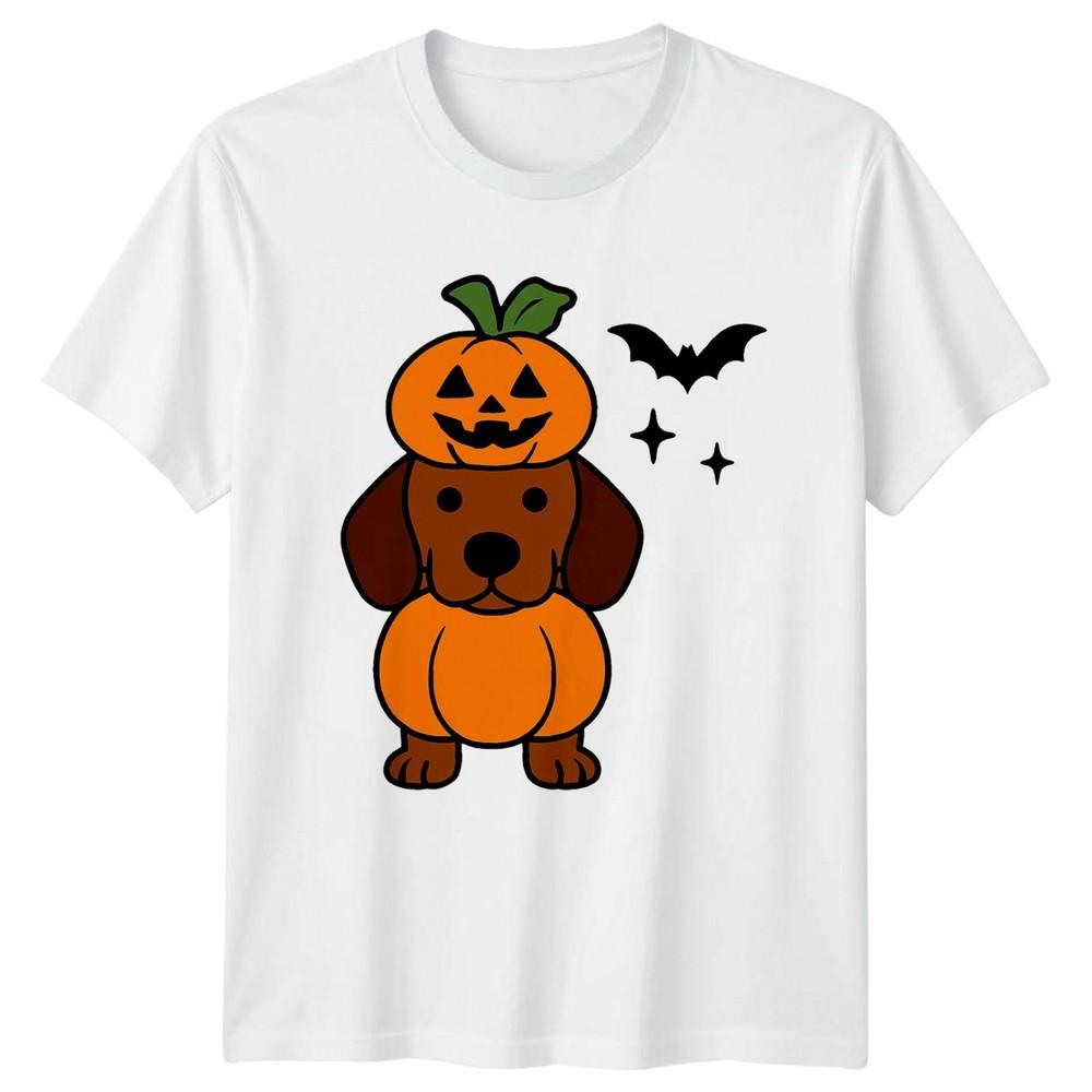 Dog Pumpkin Costume Halloween Holidays Unisexs TShirt Unisexs Tee Graphic Unisex Top S