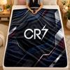 Flannel BlanketCristiano Ronaldo Warm Soft Throw Blanket for Indoor Sofa Bed Living Room Use