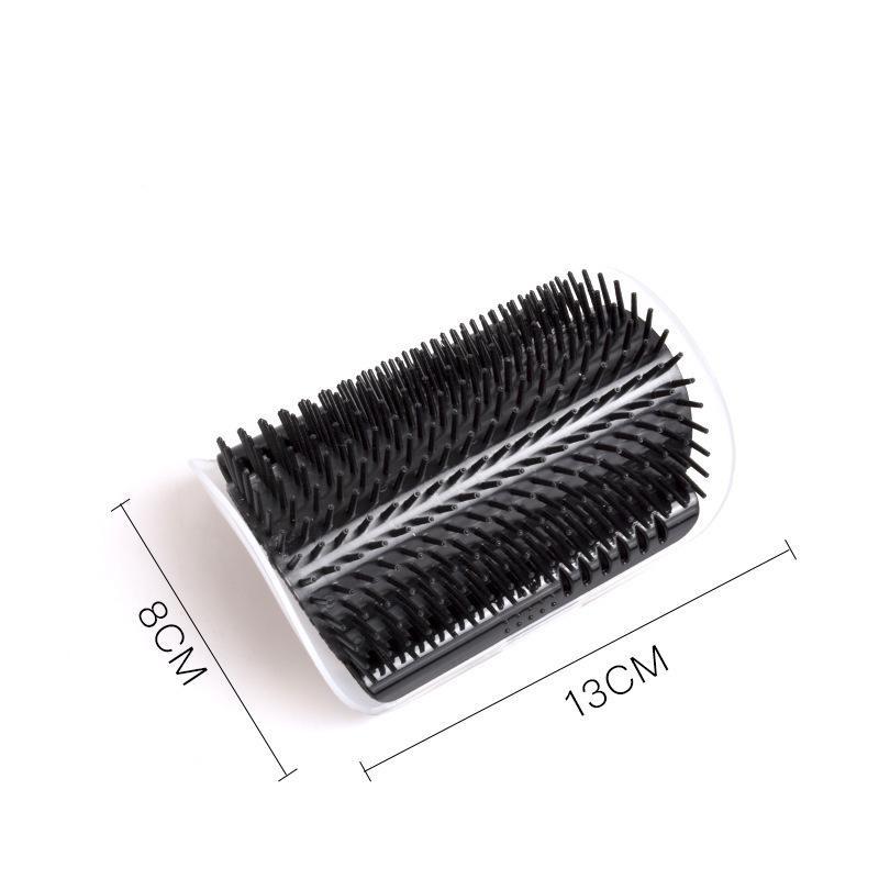 

Массажная расческа для кошек, котенок, скребок для самостоятельного ухода, настенная угловая щетка, щетка для кошек, щетина, арка, игрушка, пластиковый инструмент для удаления волос для домашних животных чёрный