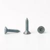Philips Head Countersunk Self-Tapping Flat Head Screw, ISO7050 ST4.2 Carbon Steel Grade 4.8, Pointed Tail.