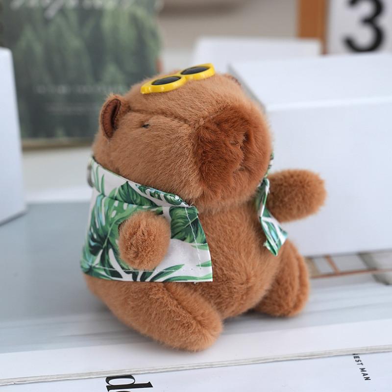 Delightful Capybara Plush Toy Keychain Fluffy Companion For Backpack And Bag Decor