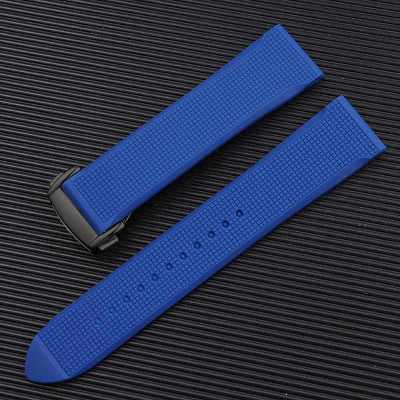 Watchband for Omega Seamaster 300 Speedmaster for 19mm 20mm 21 22mm Rubber Silicone Soft Waterproof and sweat proof Watch Strap