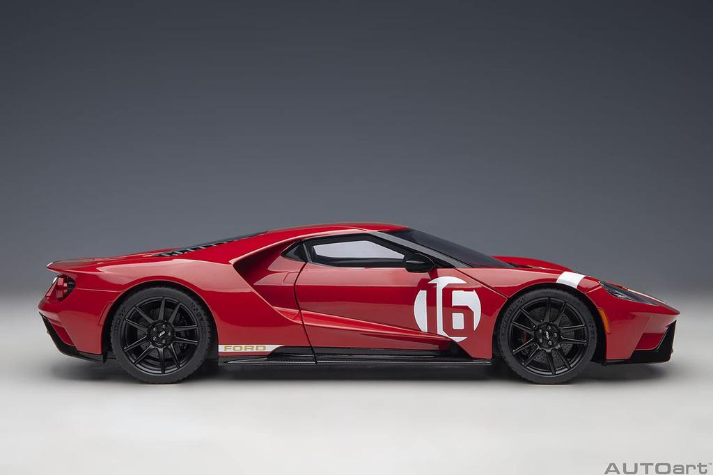 AUTOart 1/18 Scale Ford GT Alan Mann Heritage Edition Red/Gold Stripes Finished Product