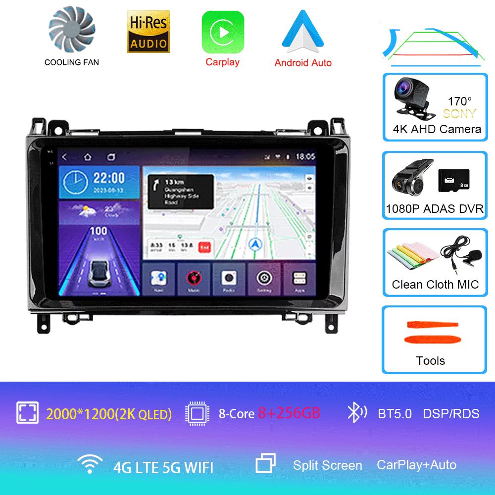 Radio auto Android 14 Pentru Mercedes-Benz B-Class T245 2005 - 2011 Player video multimedia Navigație stereo Nu 2din 2 din dvd