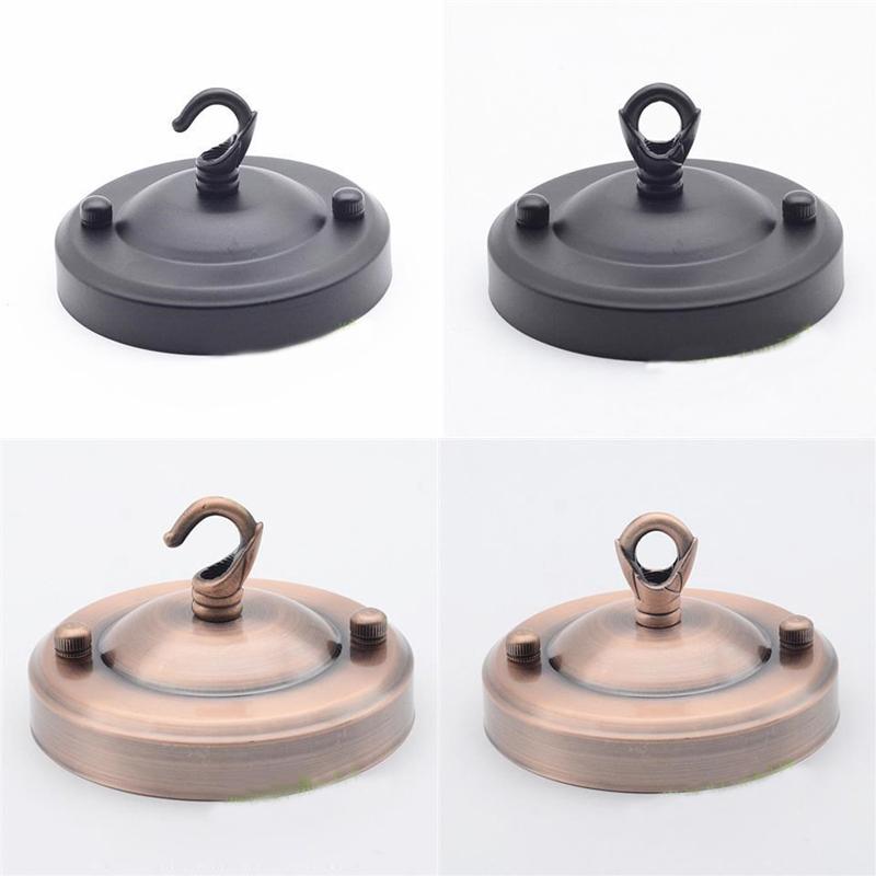 Vintage Ceiling Plate Iron Black/white/gold/ DIY Pendant Lamp Decoration Retro Ceiling Holder For Light Fitting Lamp Base