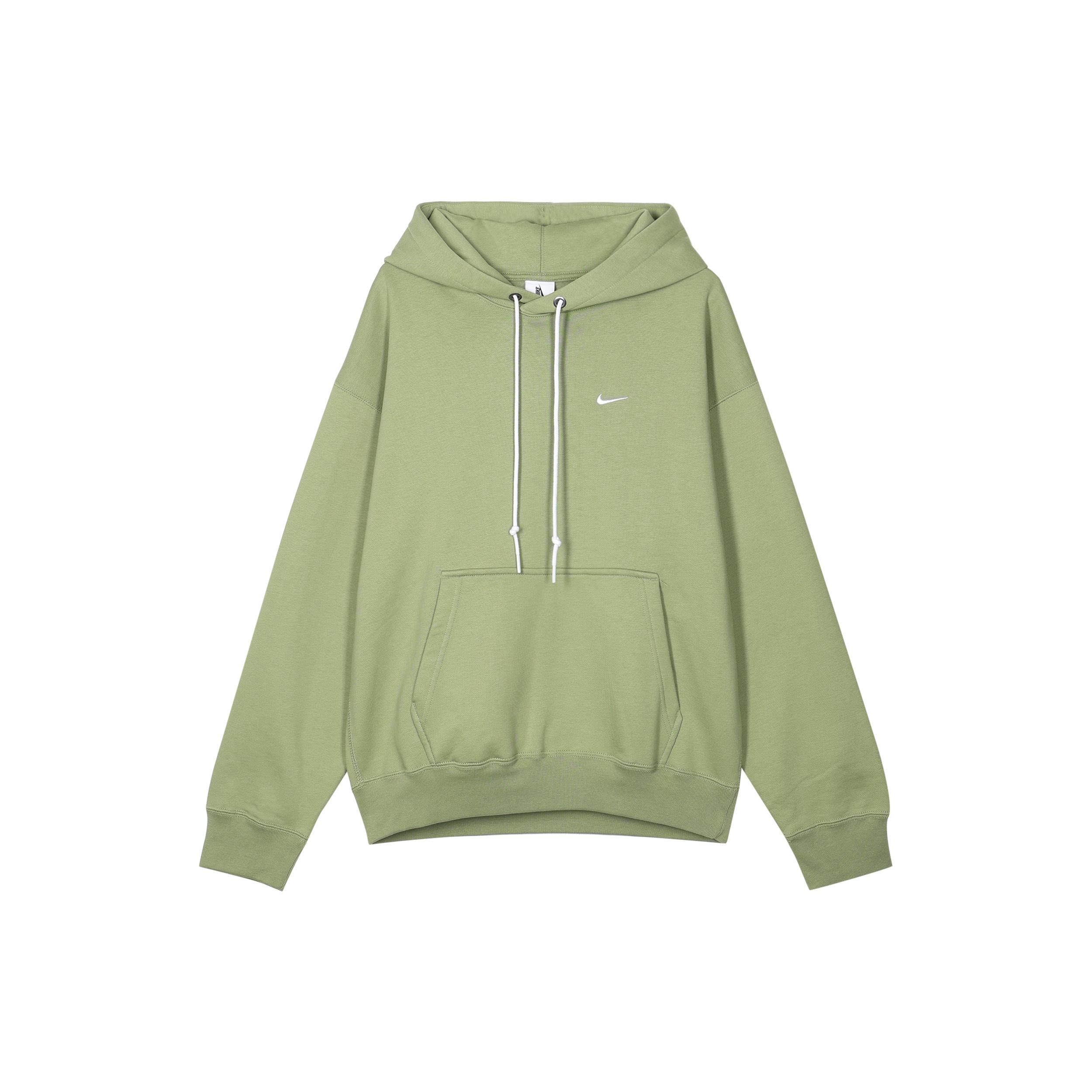 Nike Solo Swoosh Fleece Hoodie Green Men s DX1356-386 L