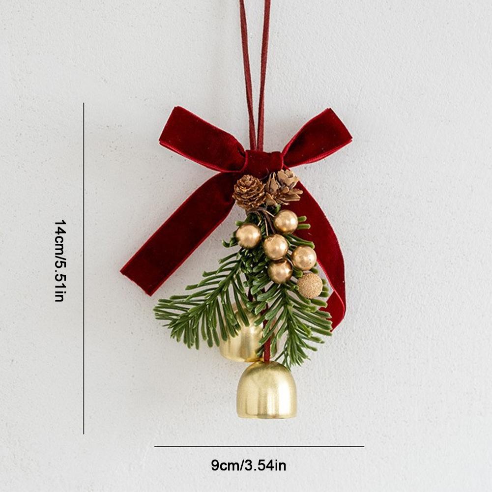 Christmas Decorations Christmas Tree Pendants Simulation Novelson New Year Bell Car Hanging Indoor Pendant  Christmas Gifts