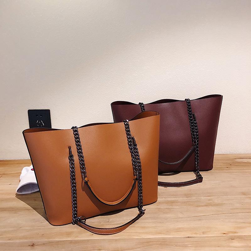 Women's 2025 Soft PU Large Capacity Crossbody Tote Shoulder Handbag - European & American Fashion