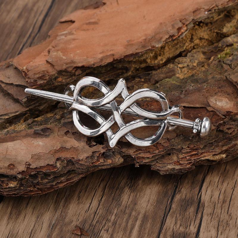 Retro Viking Celtic Knot Hairpin - Nordic Style Women's Hair Accessory
