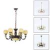 Kronleuchter Spielzeugfigur Modell Realistisch Vintage Licht Puppenhaus Rollenspiel Mädchen Geschenk Vintage Licht Mini Modell Spielzeug