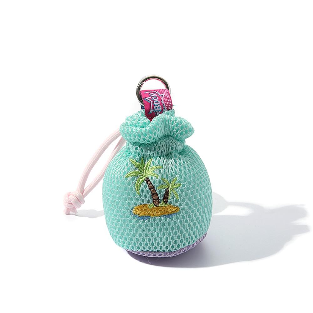 

Cartoon Coin Bag Keychain Backpack Hanging Storage Bag Personalized Mesh Bag Pendant Gift синий