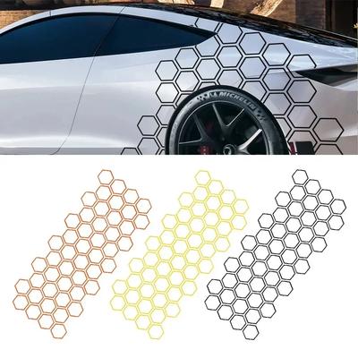 Autoaufkleber Wabenmuster Offener Stil Auto Dekor Tuning Auto Seite Für BMW Ford Kia Renualt Hyundai Fiat