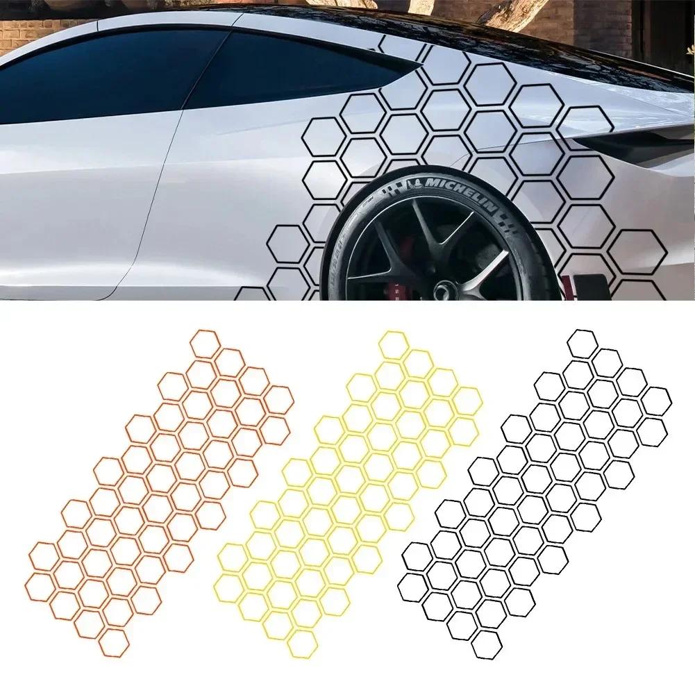 Car Graphics Honeycomb Open Style Sticker Auto Decor Tuning Car Side For BMW Ford Kia Renualt Hyundai Fiat