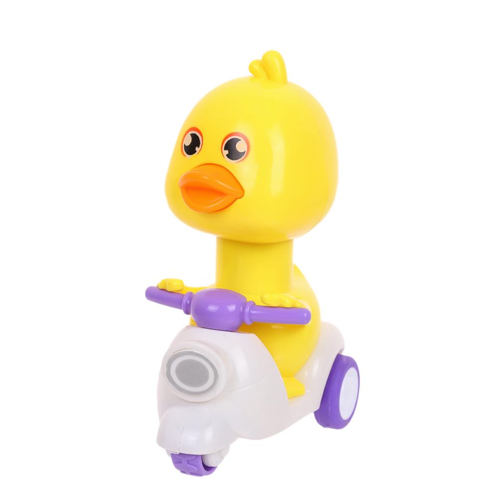 In-Stock Cartoon Toy: Children s Pull-Back Motorcycle with Yellow Duck