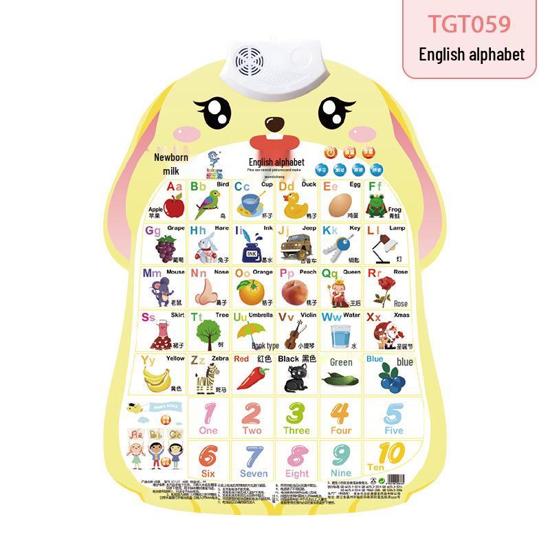 Little Rabbit Talking Wall Chart: Cute Educational Toy for Preschool Pronunciation Learning