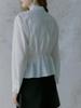 2026 Spring French Design Women's Long Sleeve Tie-Up Commuter Shirt - High-End White Top