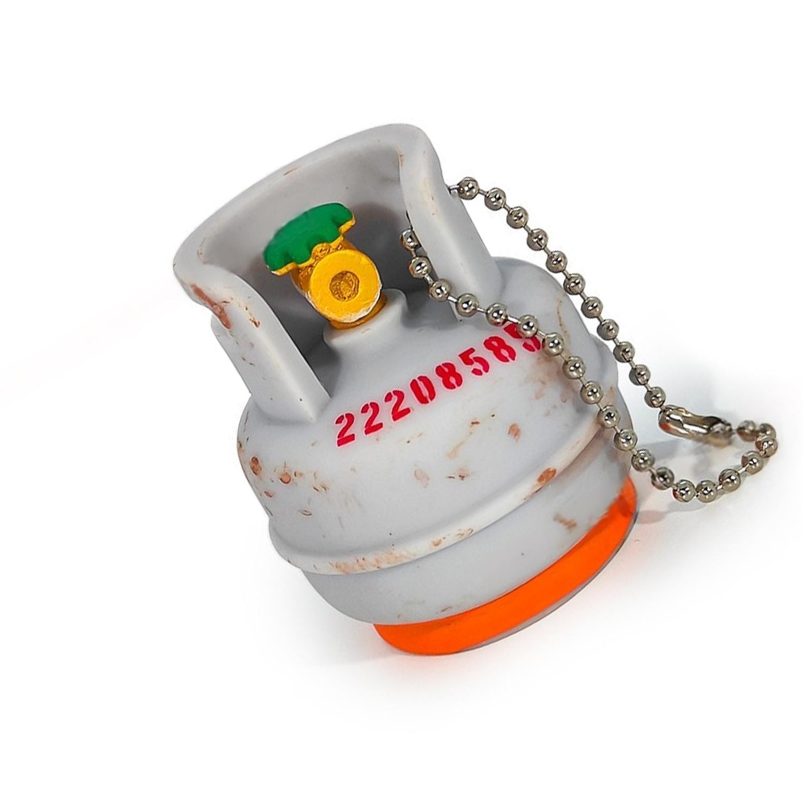 

Винтажный ржавый брелок в виде газового баллона с уникальным индустриальным дизайном, подвесное украшение для повседневного использования или украшения сумки