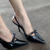 Fashion 2025 Summer High Heel Sandals Women Sandals Fashion Butterfly-knot Dress Shoes Women Singbacks Pumps Elegant Party Wedding Shoes