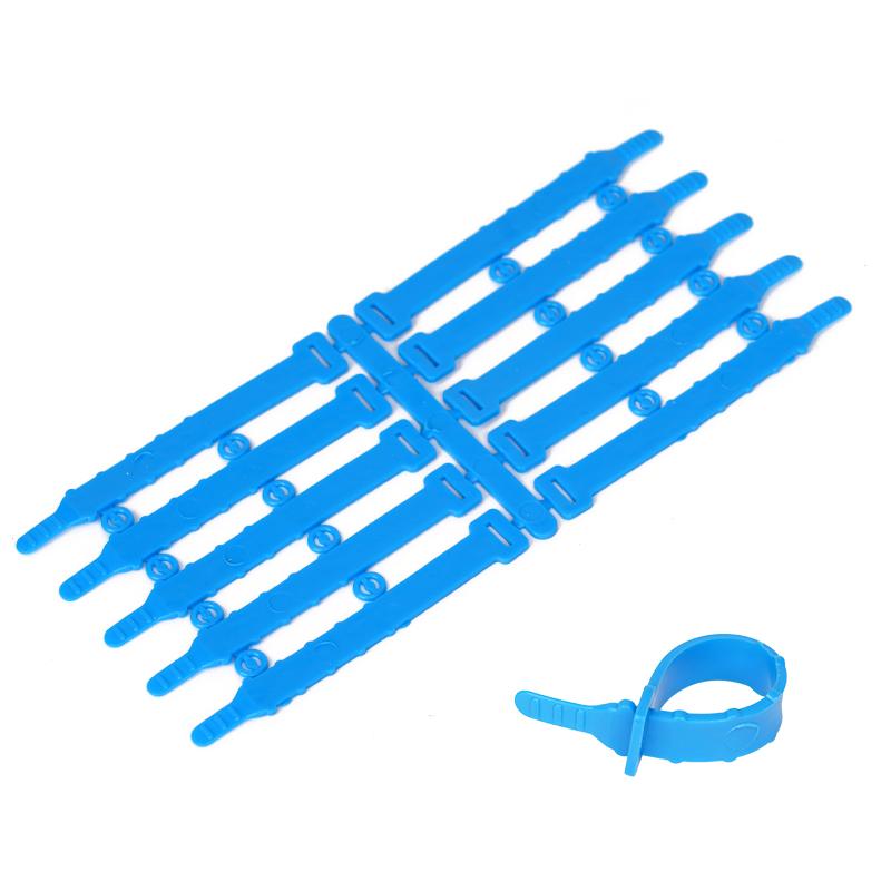 

30 шт./50 шт. Регулируемое кольцо на ногу курицы, кольца для идентификации домашней птицы, принадлежности для кормления, 8 цветов, длина кольца 78 мм 30pcs синий