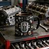 Mechanische Teile Kaffeetasse Keramik 325ml Industrielles Motor Design Tasse Wärmeübertragungs Muster Trinkgeschirr für Autoenthusiasten Ingenieure