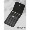 4pcs/Set Eyebrow & Eyelash Tweezer Grooming Kit, Professional Beauty Tools For Eyebrow & Eyelash Shaping, Makeup Accessories,Tweezers