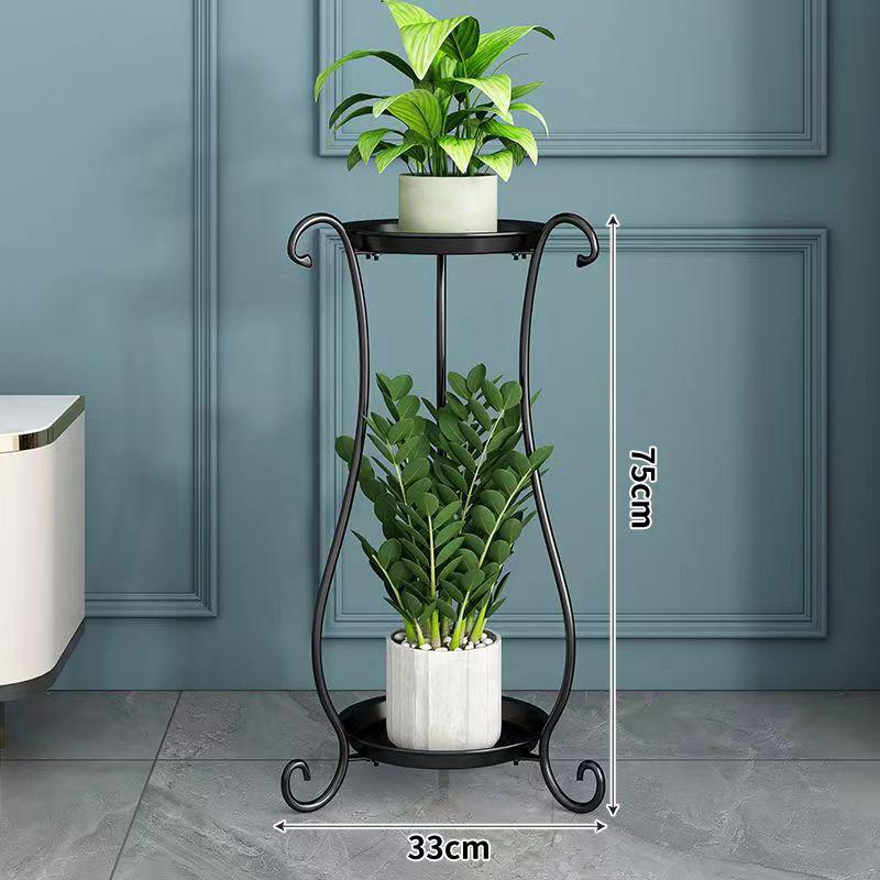 Multi-Layer Iron Flower Rack for Living Room and Balcony