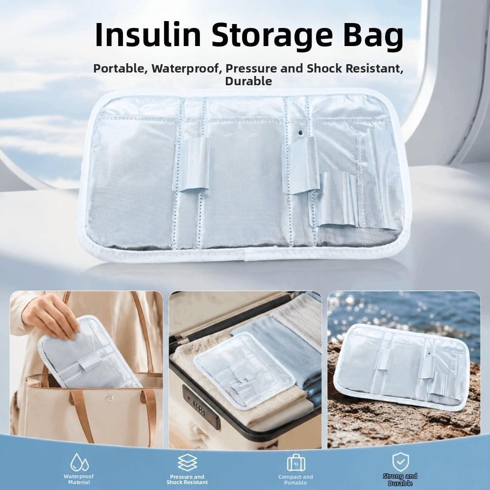 Protective Insulin Carry Case Foldable Insulin Cooler Practical Insulin Cooling Bag Travel