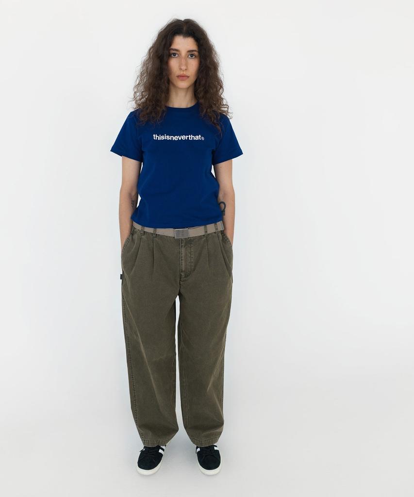 THISISNEVERTHAT Double Pleated Wide Pant Dark Olive