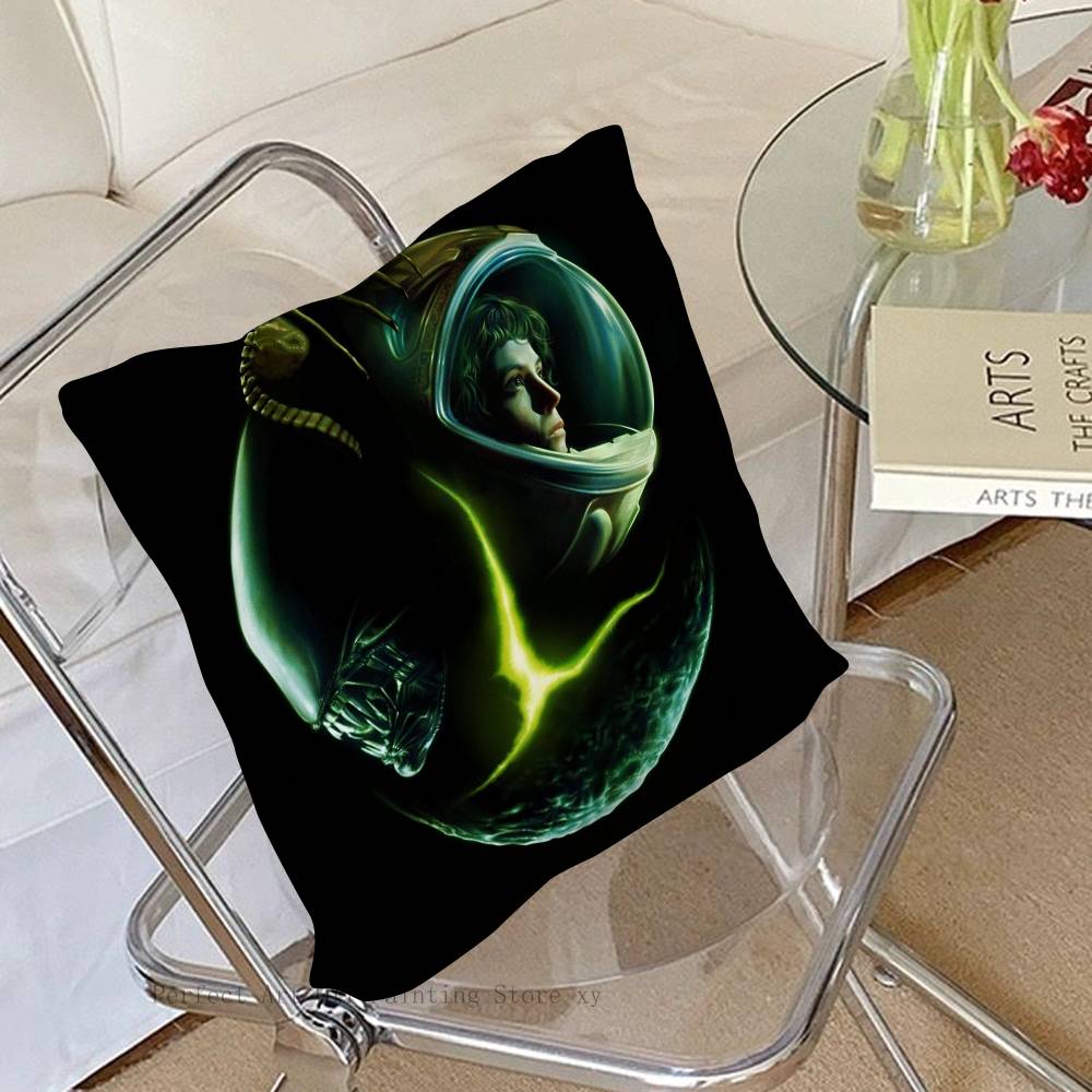 Classic Movie A-Alien Pillow Case Square Pillow Bedroom Sofa Leisure Comfort Cushion Car Living Room Home Decoration