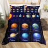 Комплект пододеяльника Солнечная система для мальчиков и девочек, Постельные комплекты Космос Галактика, Пододеяльник Вселенная Планеты, Астрономия, Постельное белье размера Квин