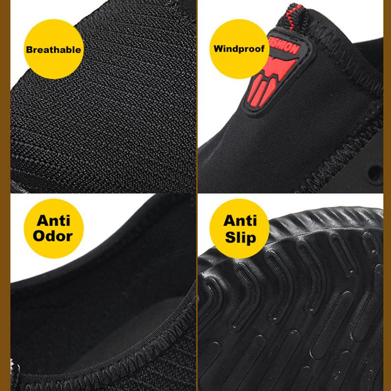 Oulylan Lace Up Breathable Safety Boots Anti Puncture Soft Soled Work Shoes Anti Slip Wear Resistant Protective Footwear For Men