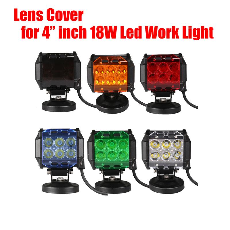 3 inch/4 inch Led Work Light Cover Dustproof Protector Cube Pods Cover /9inch Round Driving Light Lens Cover For Offroad ATV SUV