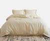 100-Piece Luxury Cotton Satin Bedding Set – Solid Color Duvet Cover with Xinjiang Long-Staple Cotton Sheets.