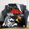 1pc Tom and Jerry Flannel Blanket Soft Warm Throw for Home, Office, Travel, All-Season Cozy Bedding Gift L1429