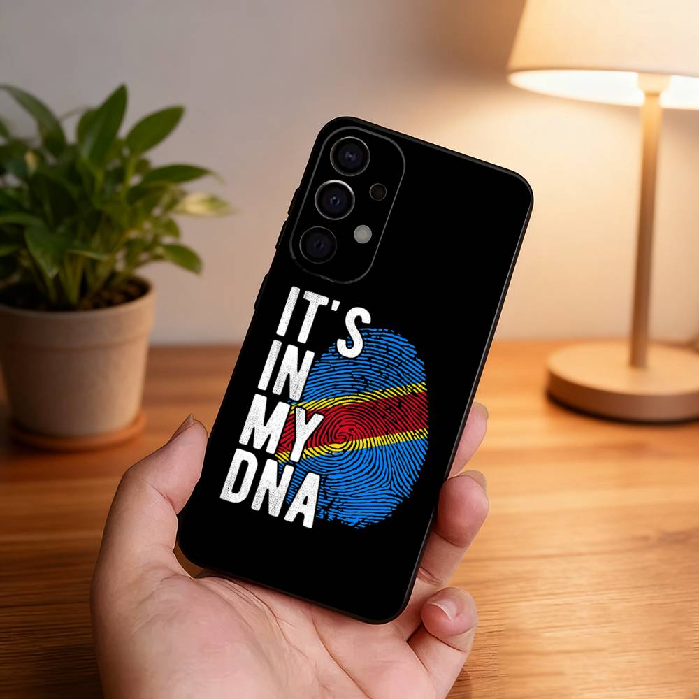 Democratic Republic Congo Flag Phone Case For Samsung S26,S25,S24,S21,S22,S23,S30,Ultra,S20,Plus,Fe,Lite,5G Black Cover