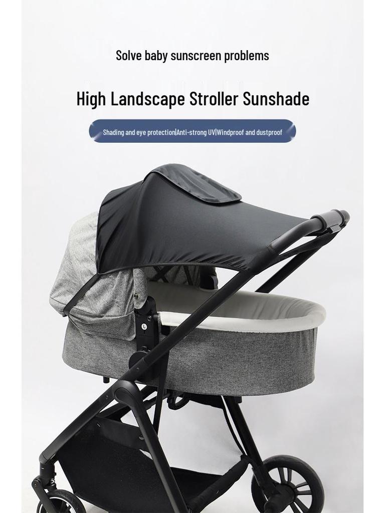 Universal Two-Way Baby Stroller Sunshade with UV Protection and Heat Insulation