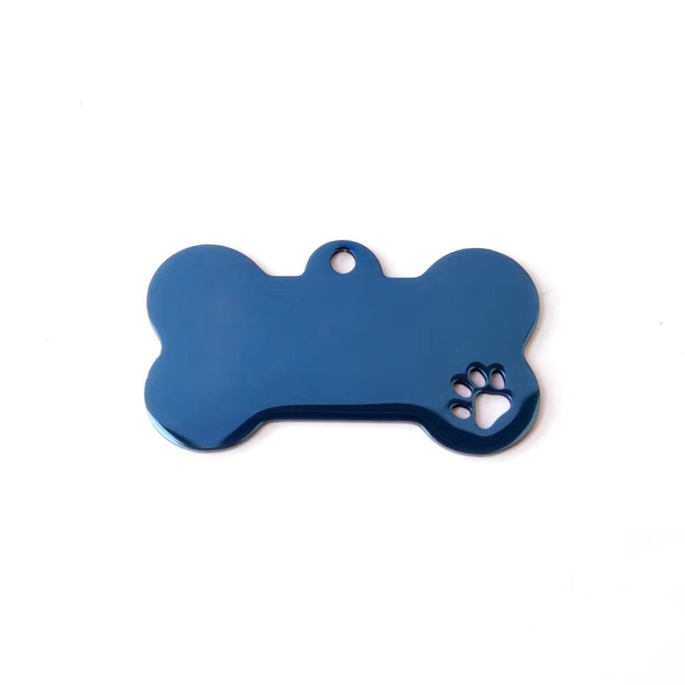Gravierte Haustier-Namensmarke aus Titanstahl für Hunde & Katzen - Samojede Design
