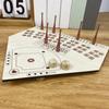 1 Set Baseball-Würfelspielbrett, hölzernes Desktop-Baseball-Spielbrett mit Würfeln, Baseball-Würfelspielset für Home-Party-Spieleabende und Reisen