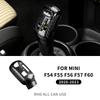 For BMW Mini Cooper F54 F55 F56 F57 F60 2020-2023 Countryman Real Carbon Fiber Car Gear Shift Knob Cover Sticker Interior Trim