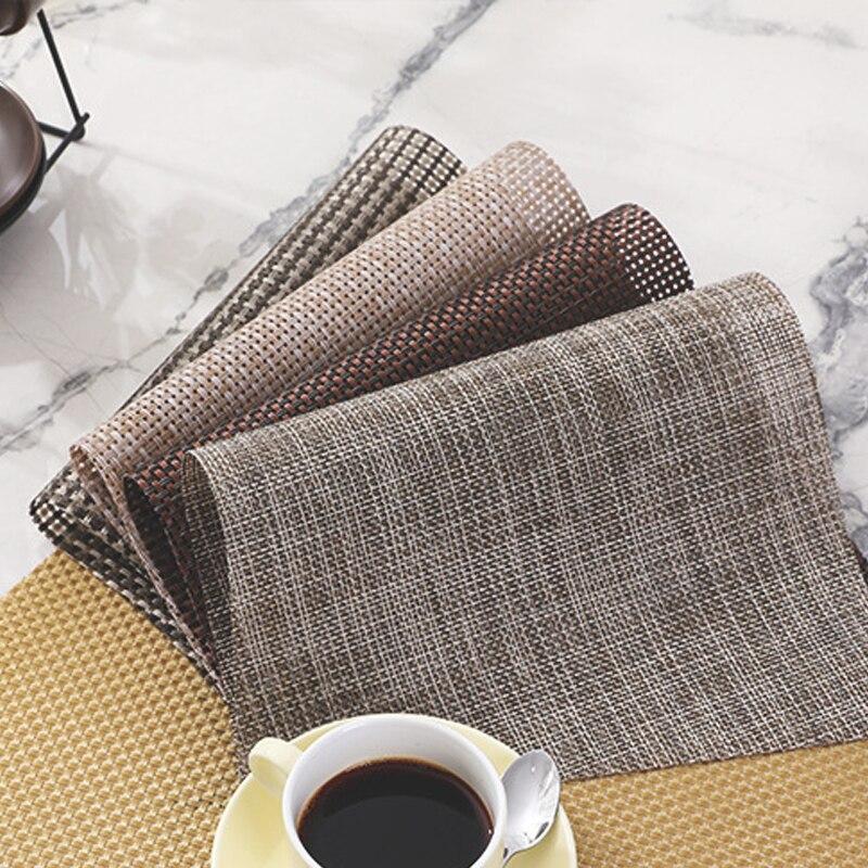 Sada 1/6 PVC sektorové prostírání pro jídelní stůl Sada povlečení Prostírání Příslušenství Hrnek na víno Dekorativní podložka Prostírání na stůl