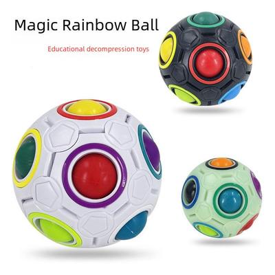 Leuchtender Yongjun Regenbogenball Würfel YJ0233: Kreatives Dekompressions- und Lernspielzeug.